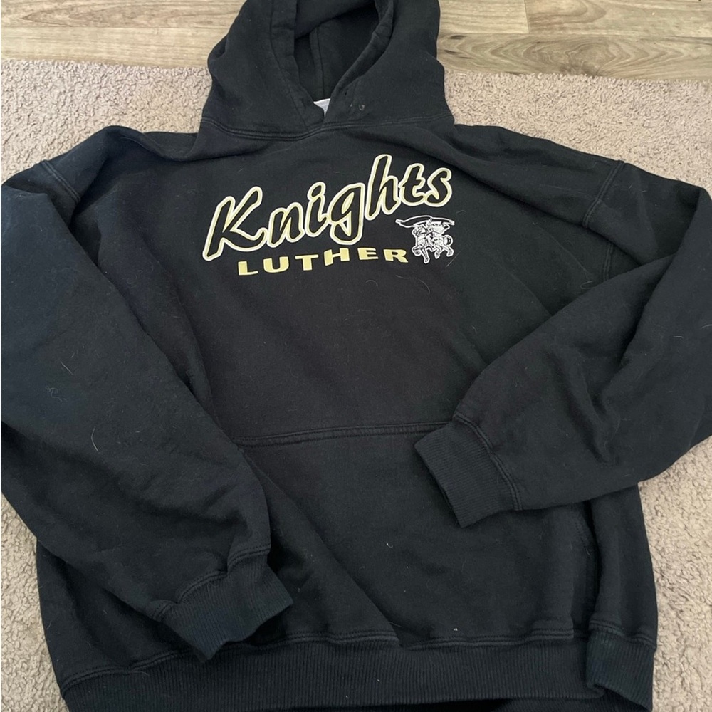 Luther knights black hooded sweatshirt size large